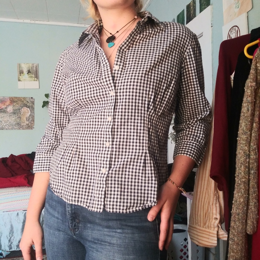 Checked Blouse - Picture 2 of 3